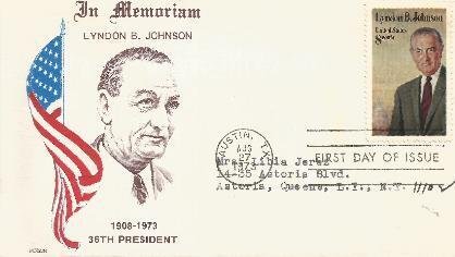 15 Lyndon Johnson Memorial Covers