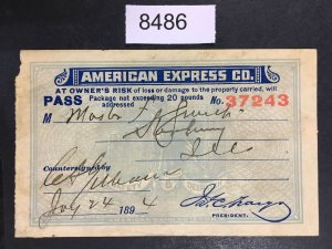 US STAMPS # 1o AMERICAN EXPRESS LABELS CV. $ LOT #8486