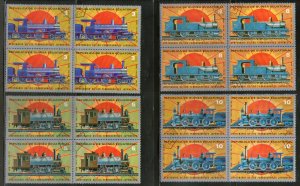 Equatorial Guinea 1972 Historical Locomotive Train Railway Transport 4v BLK/4 C