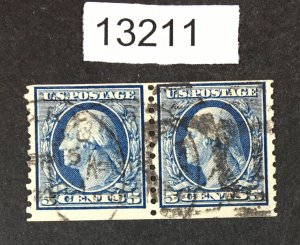 MOMEN: US STAMPS  # 496 PAIR USED LOT #13211