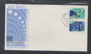 Papua New Guinea #343a (1972 South Pacific pair) unaddressed  cachet FDC #1