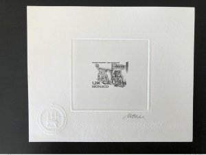 Monaco 2008 YT 2639 Artist's proof Fight Poverty Cooperation Mörck noir