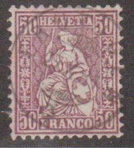 Switzerland Scott #59 Stamp - Used Single