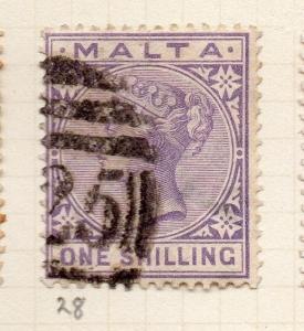 Malta 1885 Early Issue Fine Used 1S. 259502