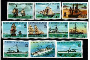 Turks & Caicos 580-581, 583-584, 586-591 Mint never hinged