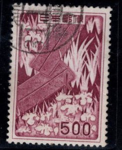 JAPAN Scott 609 Used Bridge and Iris 1955 stamp