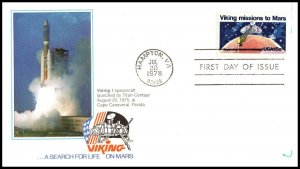 10962 OAS-CNY FDC SCOTT 1759 – 1978 15c Viking Missions to Mars