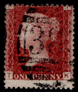 GB QV SG43, 1d rose-red PLATE 134, USED. TK