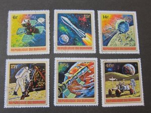 Burundi 1972 Sc 379-84 space CTO set FU