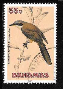 Bahamas 718: 55c Mangrove Cuckoo (Coccyzus minor), used, VF