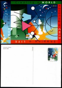 Scott UX315 Adoption Postal Card