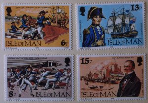 Great Britain Isle of Mann 158-61 Cat $1.30 MNH  Full Set Military Topical