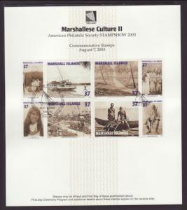 Marshall Islands 824 Culture 2003 Ceremony U/A FDC