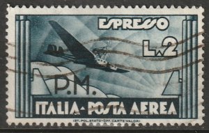 Italy 1943 Sc MCE1 military air post express used