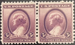 Scott #784 1936 3¢ Susan B. Anthony MNH OG