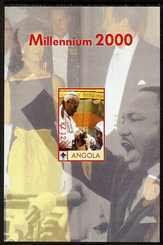 ANGOLA - 2000 - Pope #1 - Perf Min Sheet - M N H - Private Issue