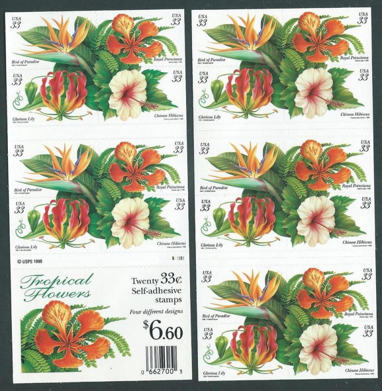 United States  Scott 3313b  MNH flowers