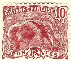 French Guiana (Sc #56) F-VF Mint OG hr..French Colonies are Hot!