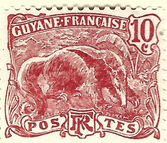 French Guiana (Sc #56) F-VF Mint OG hr..French Colonies are Hot!