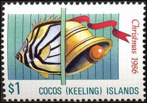 Cocos Islands #155-157, Complete Set(3), 1986, Never Hinged