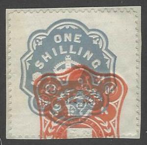 Great Britain - One Shilling Embossed Revenue Stamp (EMB-30)