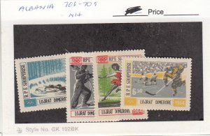 J26056  jlstamps 1963 albania set mnh #706-9 sports , all checked