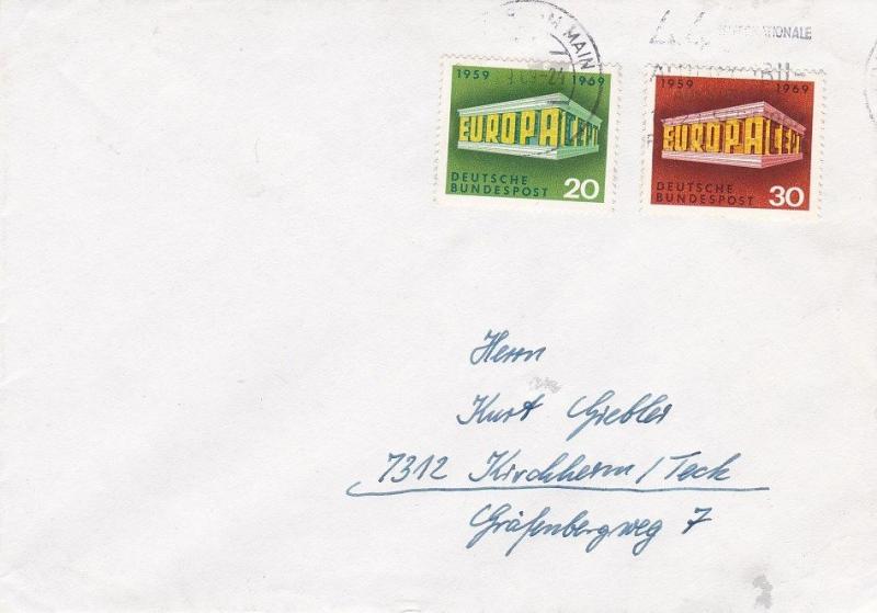 West Germany 1969 Europa Set FDC Unused Vgc