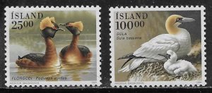 Iceland Scott #'s 721 - 722 MNH