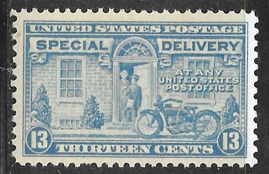 USA E17: 13c Messenger and motorcycle, single, MNH, F-VF