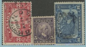 Canada #143-145 Used Single