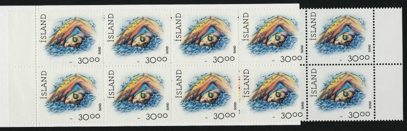 Iceland 711A Booklet MNH Sports, Swimming