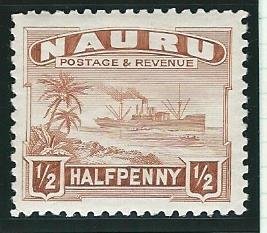 Nauru  mh scott  SC. # 17  WHITE PAPER  1937-47 PERF 11