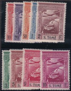 St .Thomas 1938 SC C1-C9 / Mundo Aero 1-9 MNH Set 