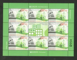 MONTENEGRO-MNH** S/S- EUROPA CEPT, THINK GREEN -2016.