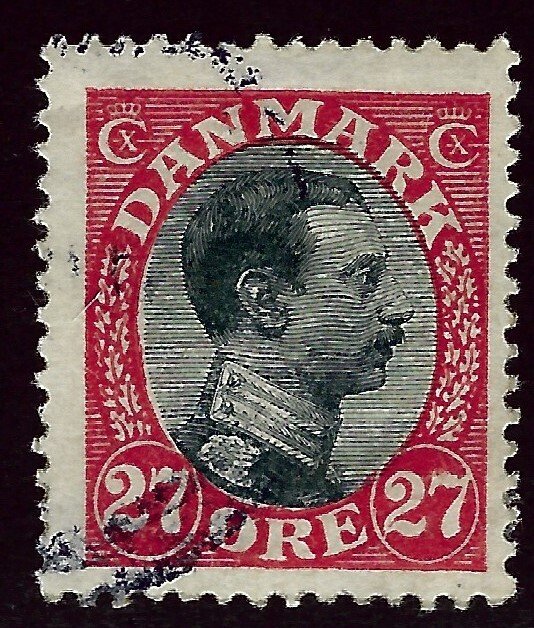 Denmark SC#110 Used F-VF sm hr SCV$65.00... Denmark!