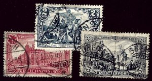 Germany SC#62-64 Used F-VF hr SCV$55.00...Worth a Close Look!