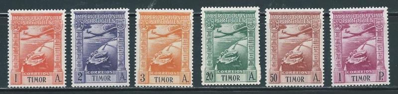 Timor C1-3, 6-7, 9 Airmails part set MLH