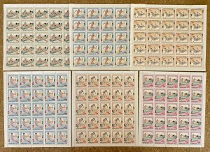 Stamps Full Set in Sheets Olympic Games Barcelona 92 Togo Perf. (Tennis Table)-