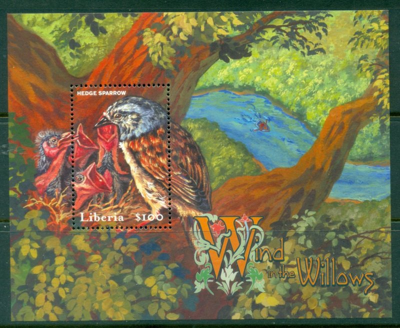 Liberia 2001 Wind in the Willows MS MUH