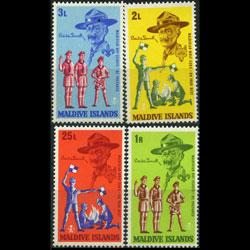 MALDIVES 1968 - Scott# 243-6 Scouts Set of 4 NH