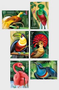 Stamps Romania 2019 - Exotic Birds - Set