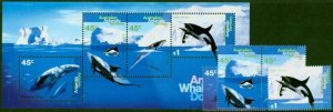 A.A.T 1995 Whales & Dolphins Set of 5 SG108-MS112 V.F MNH (2)