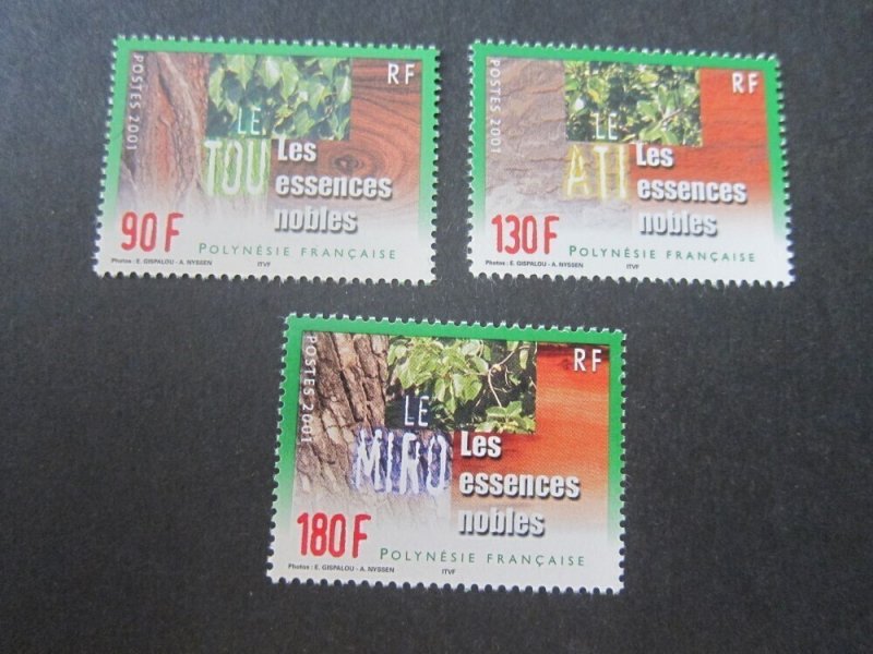 French Polynesia 2001 Sc 807-9 set MNH