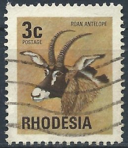 Rhodesia 1974 - 3c Antelope (Roan) - SG491 used