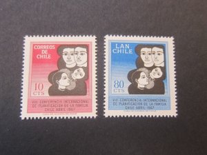 Chile 1967 Sc 362,C272 set MNH