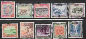 Niue #94-103 MH  Beautiful set of 10. Maps, ships, scenery