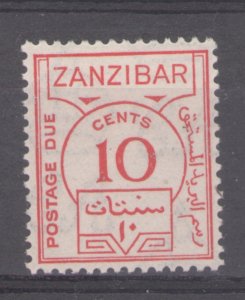 Zanzibar 1936 Postage Due 10c Scott # J19 MH