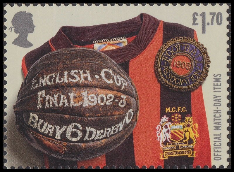 GB 4642c The FA Cup Official Match-Day Items £1.70 single (1 stamp) MNH 2022