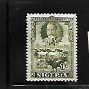 NIGERIA,45, MINT HINGED, CATTLE