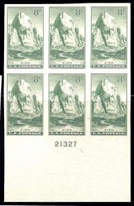 763 Mint,NGAI,NH... Plate Block of 6... SCV $35.00